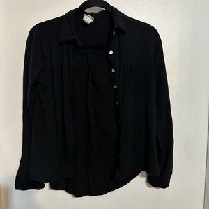 a new day Black Button Down Shirt